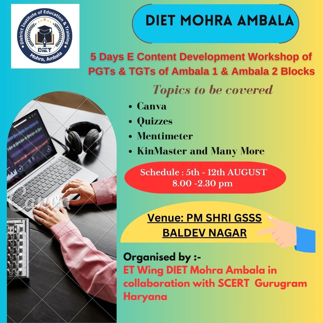 E content workshop by ET wing